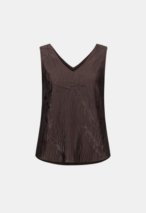 Textured V-Neck Top