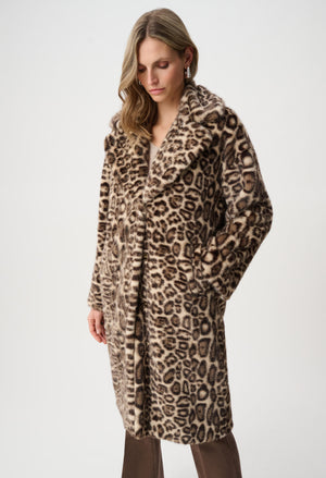 Leopard Faux Fur Coat