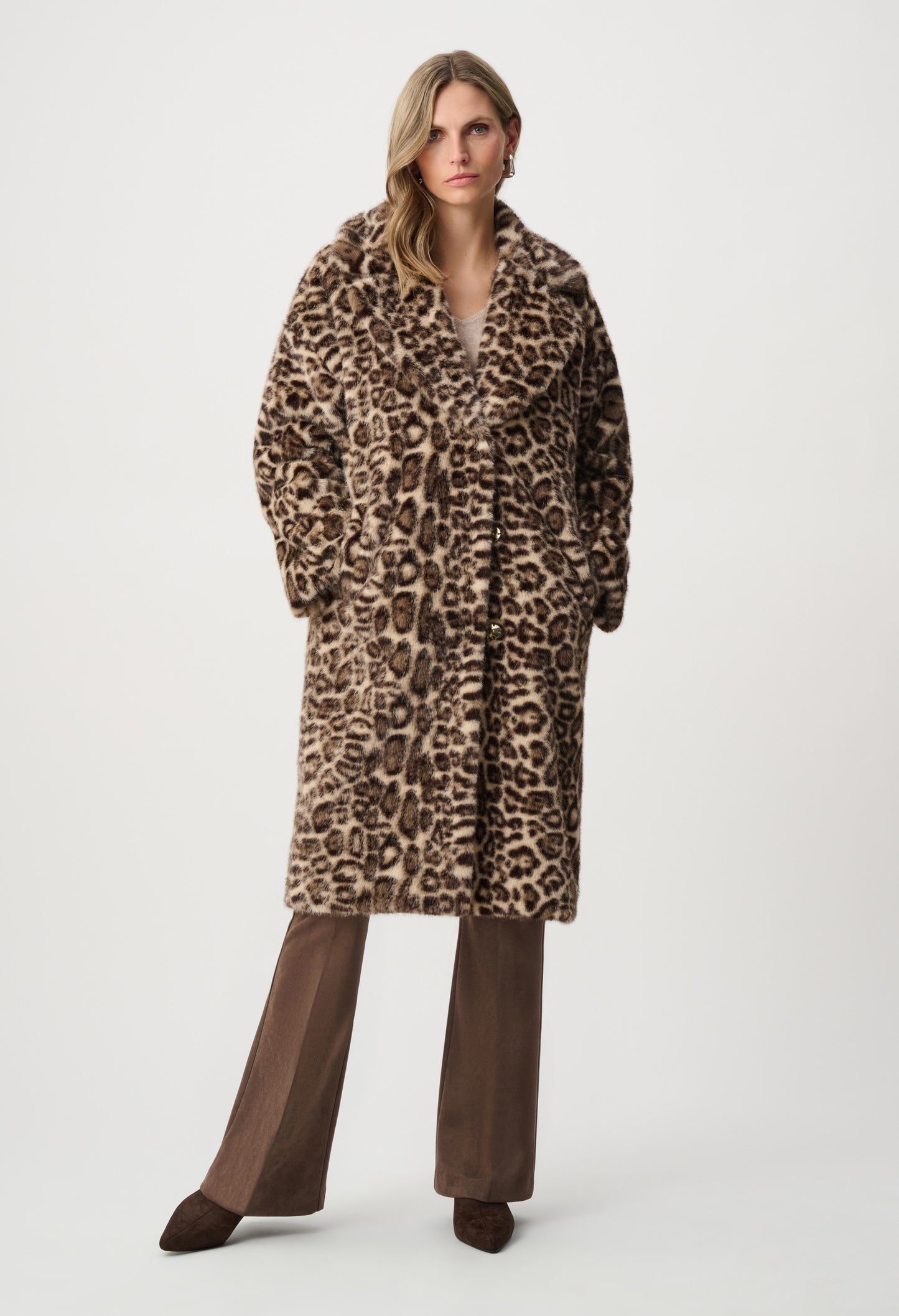Leopard Faux Fur Coat