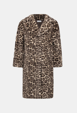 Leopard Faux Fur Coat