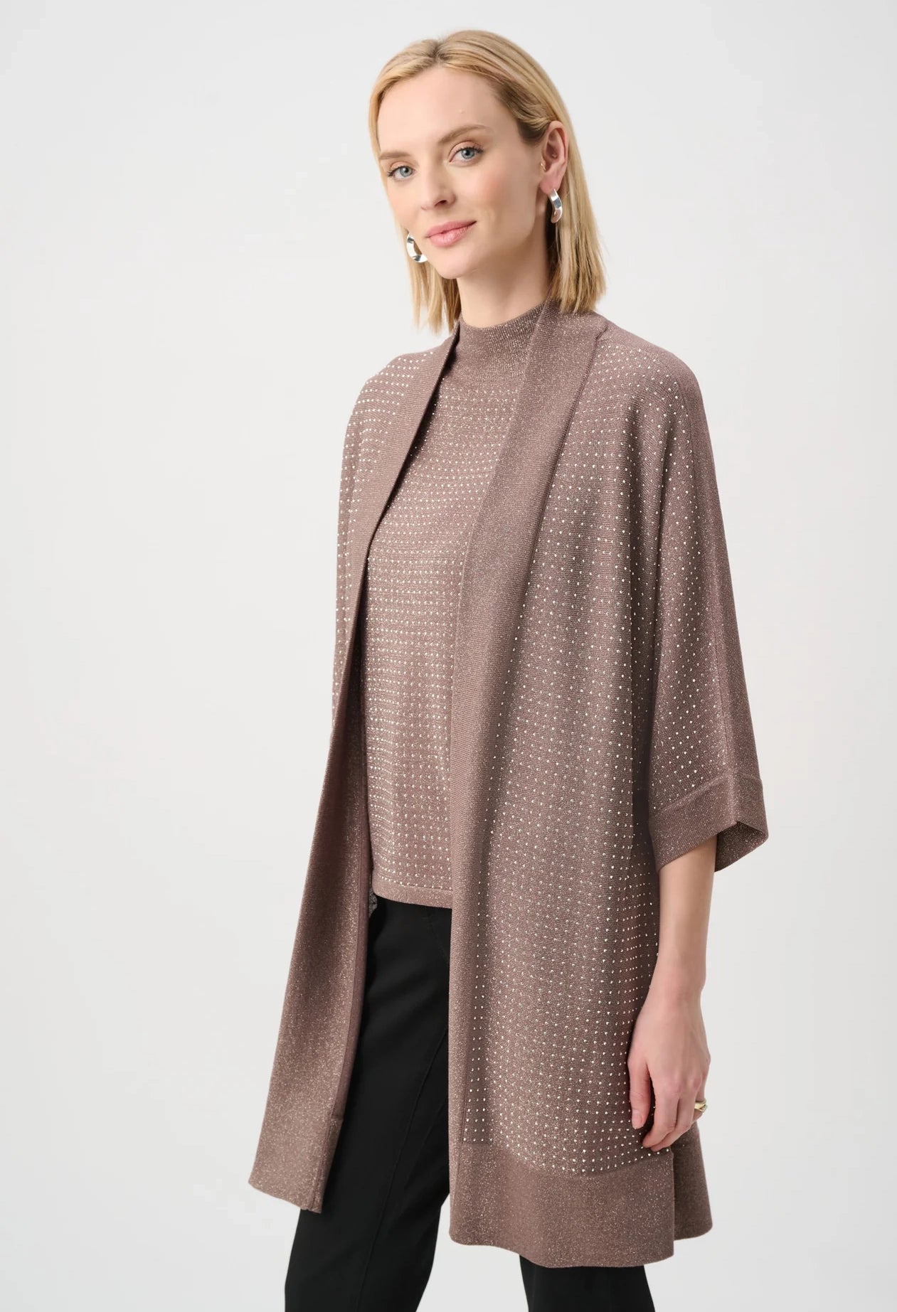 Diamante Detail Longline Cardigan