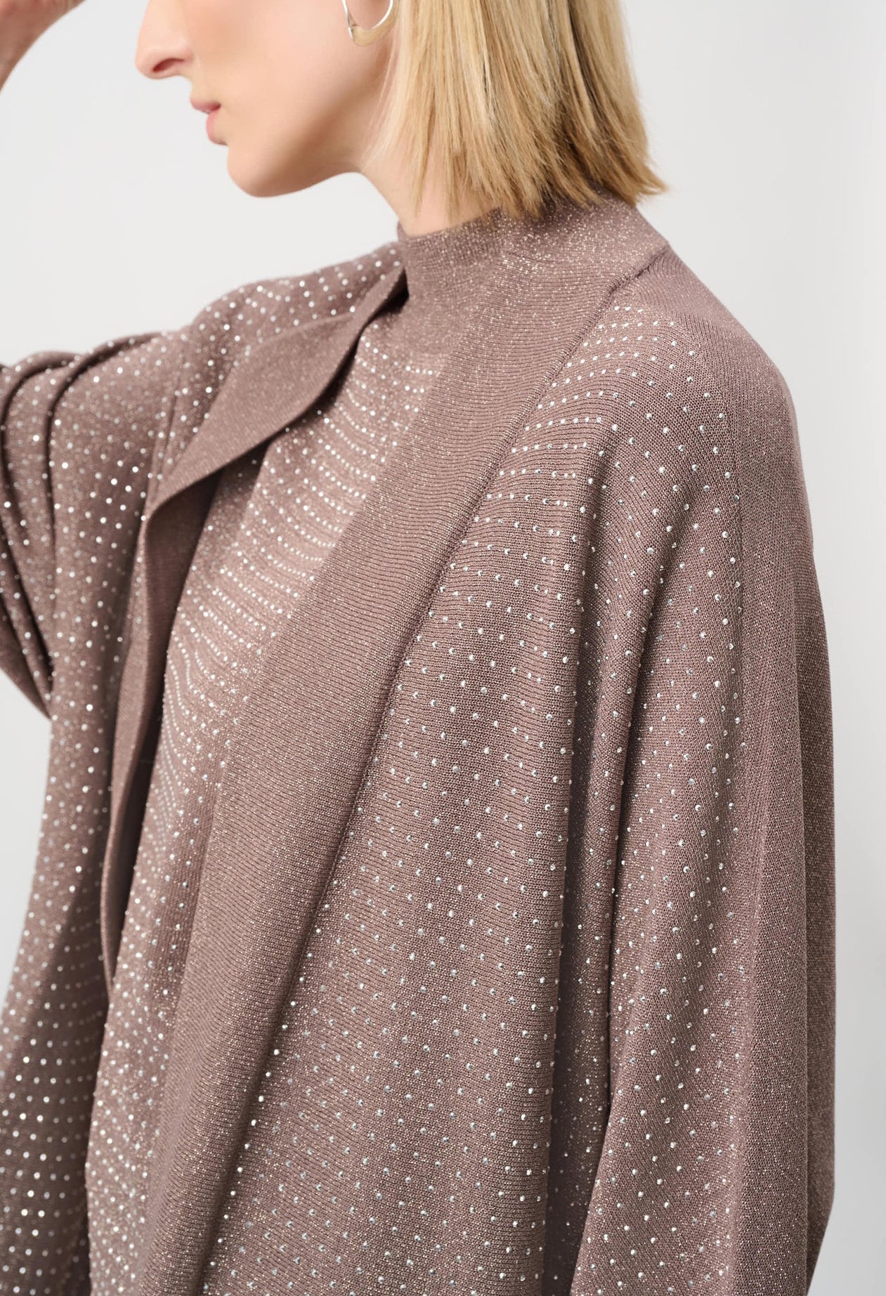 Diamante Detail Longline Cardigan