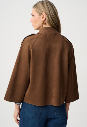 Faux Suede Boxy Jacket