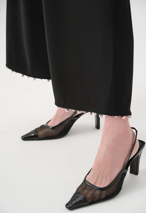 High-waisted Pleated Trousers