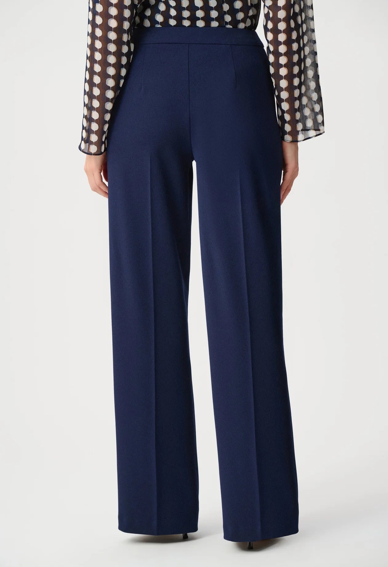 Wide Leg Pull-On Trousers