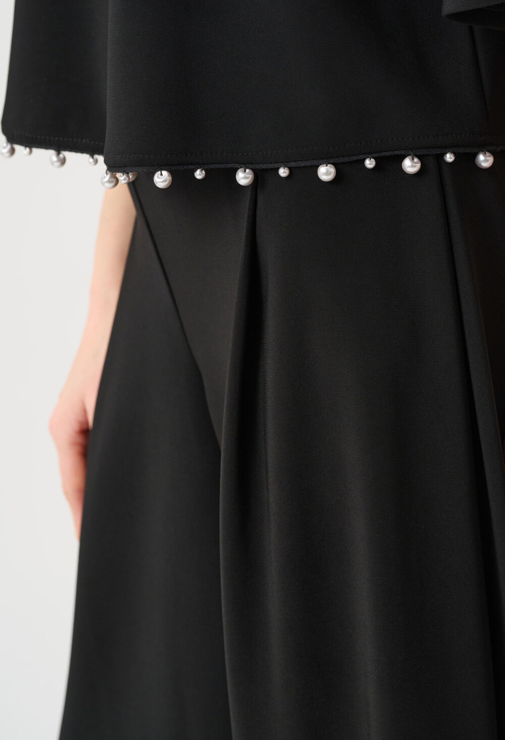 Jewel Embellished Boat Neck Top