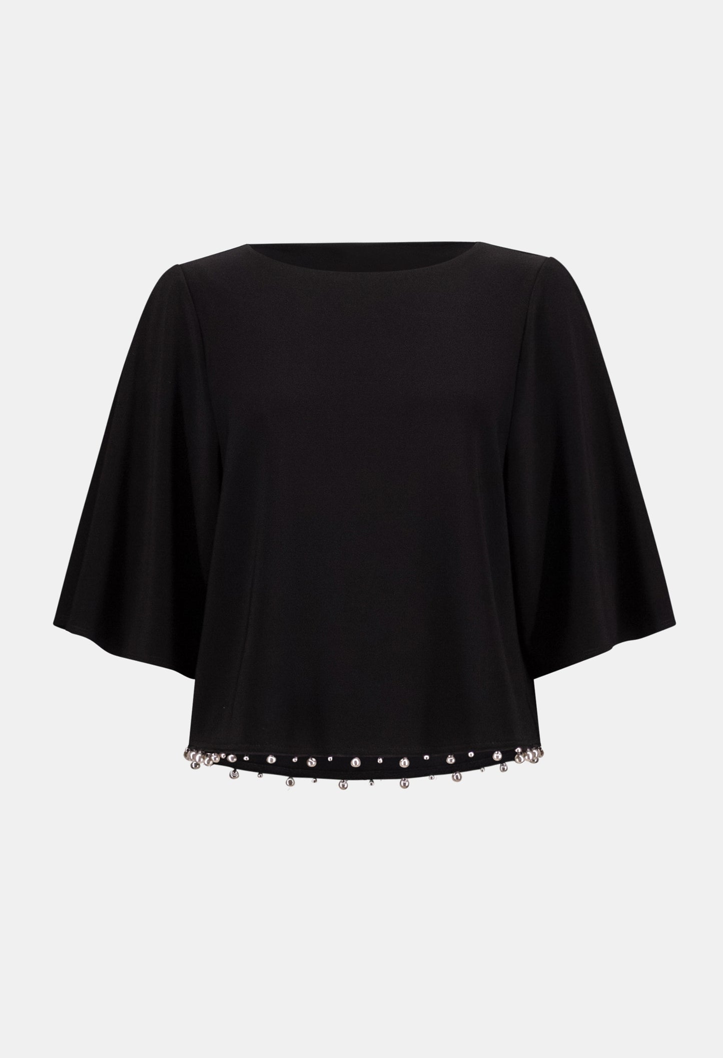 Jewel Embellished Boat Neck Top