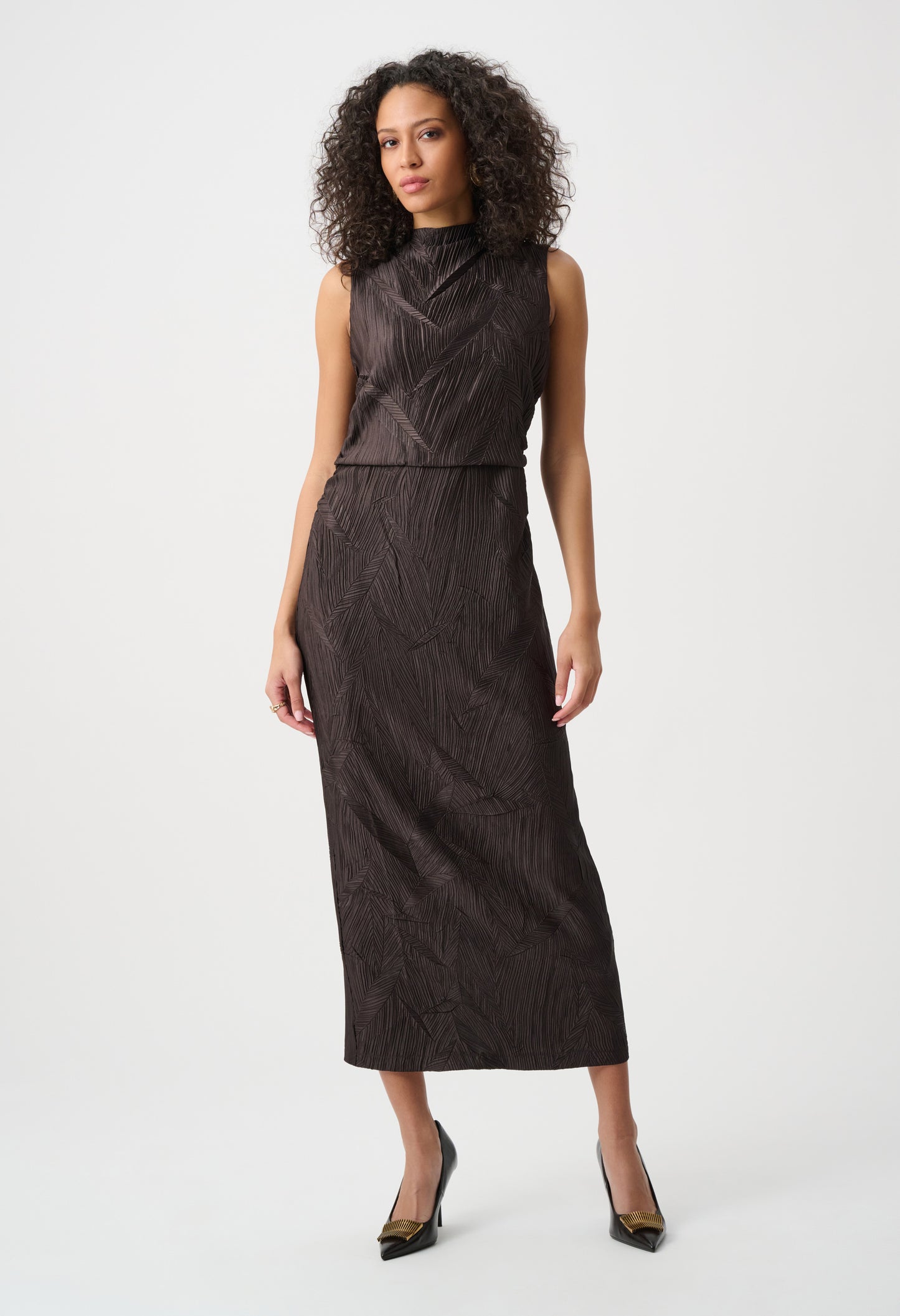 Sleeveless Textured Touch Dress
