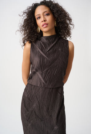 Sleeveless Textured Touch Dress