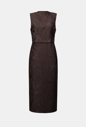 Sleeveless Textured Touch Dress