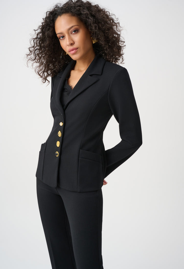 Formal Notched Lapel Blazer