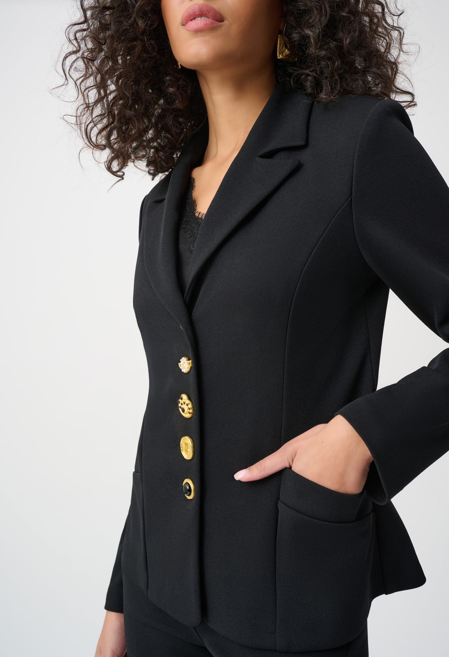 Formal Notched Lapel Blazer