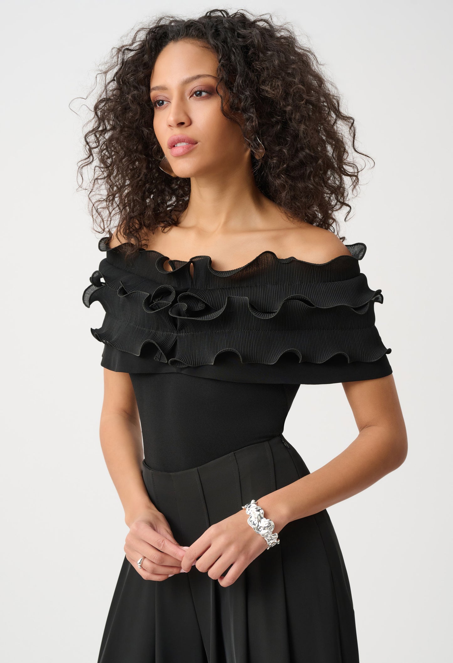 Ruffled Off-shoulder Top