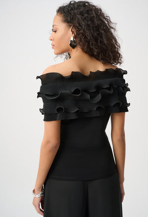 Ruffled Off-shoulder Top