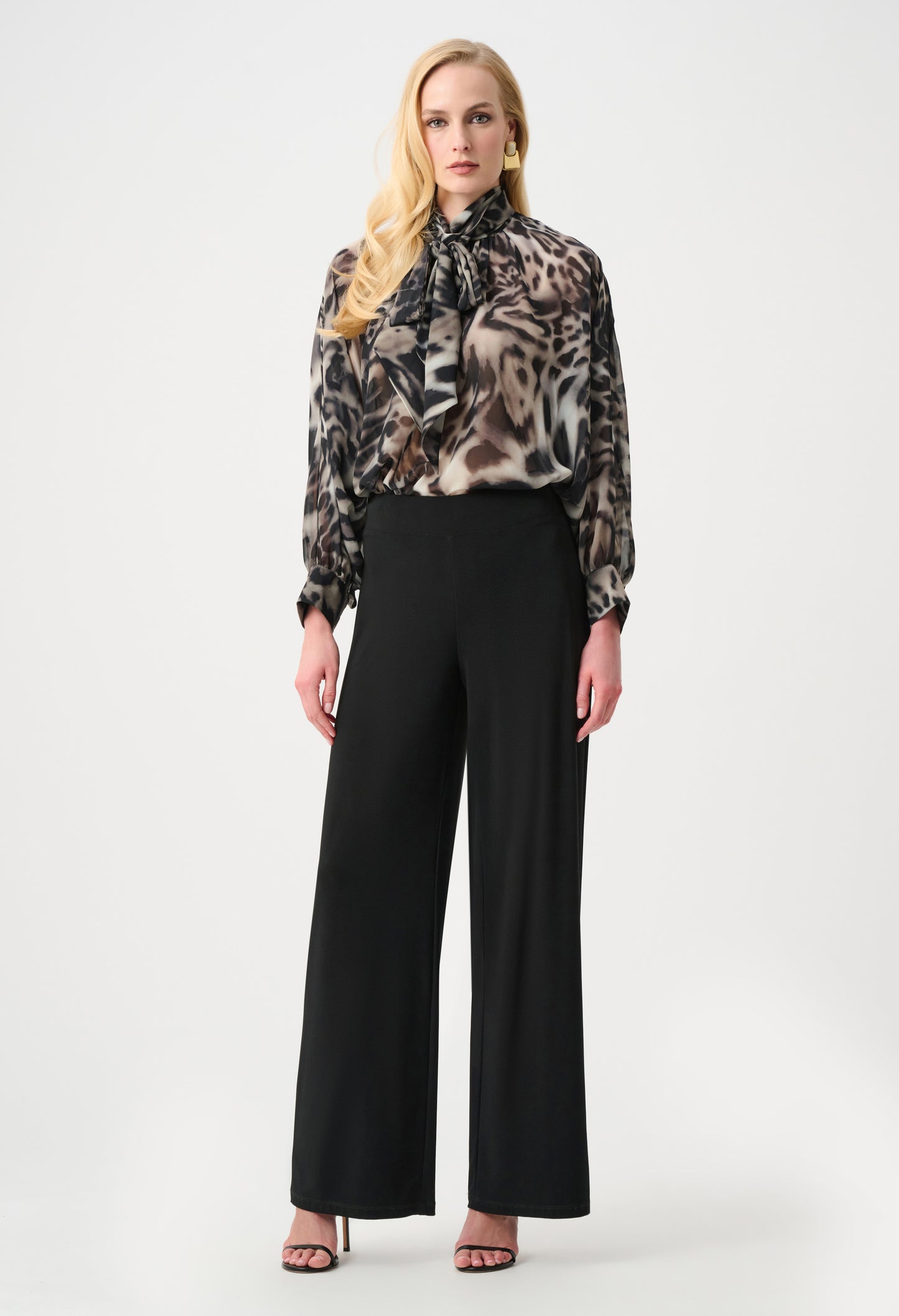 Animal Print Boxy Blouse