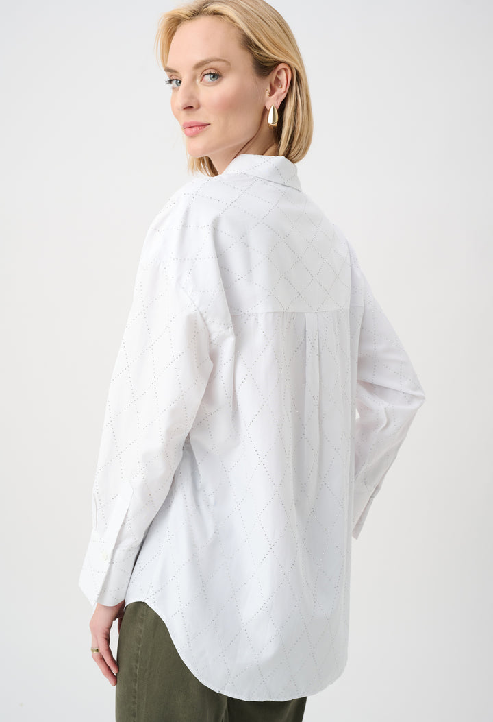 Embroidered Hip-length Shirt