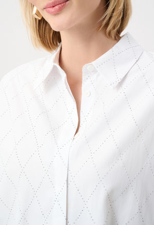 Embroidered Hip-length Shirt