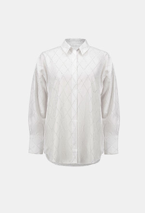 Embroidered Hip-length Shirt