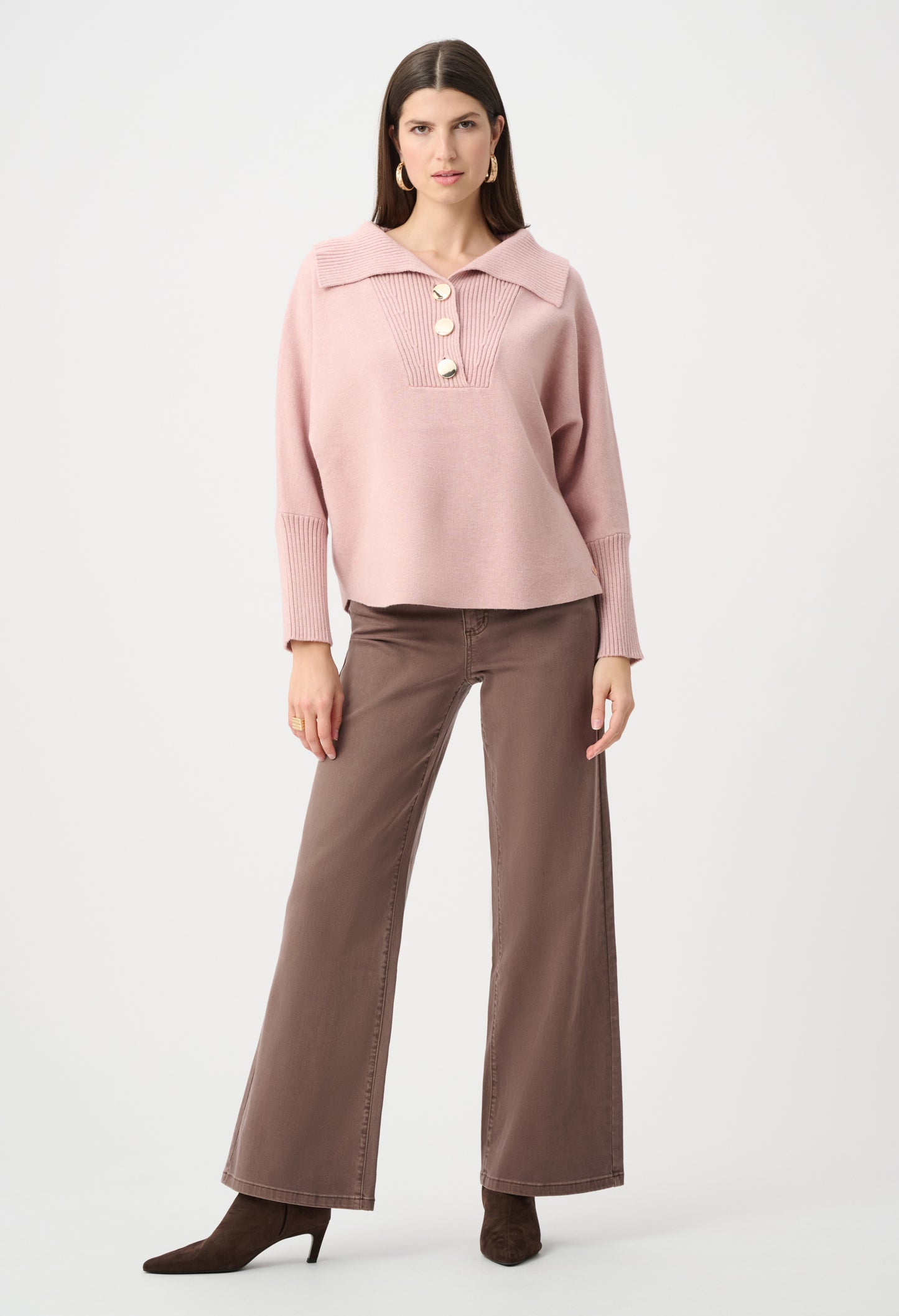 Button Detail Knit Jumper