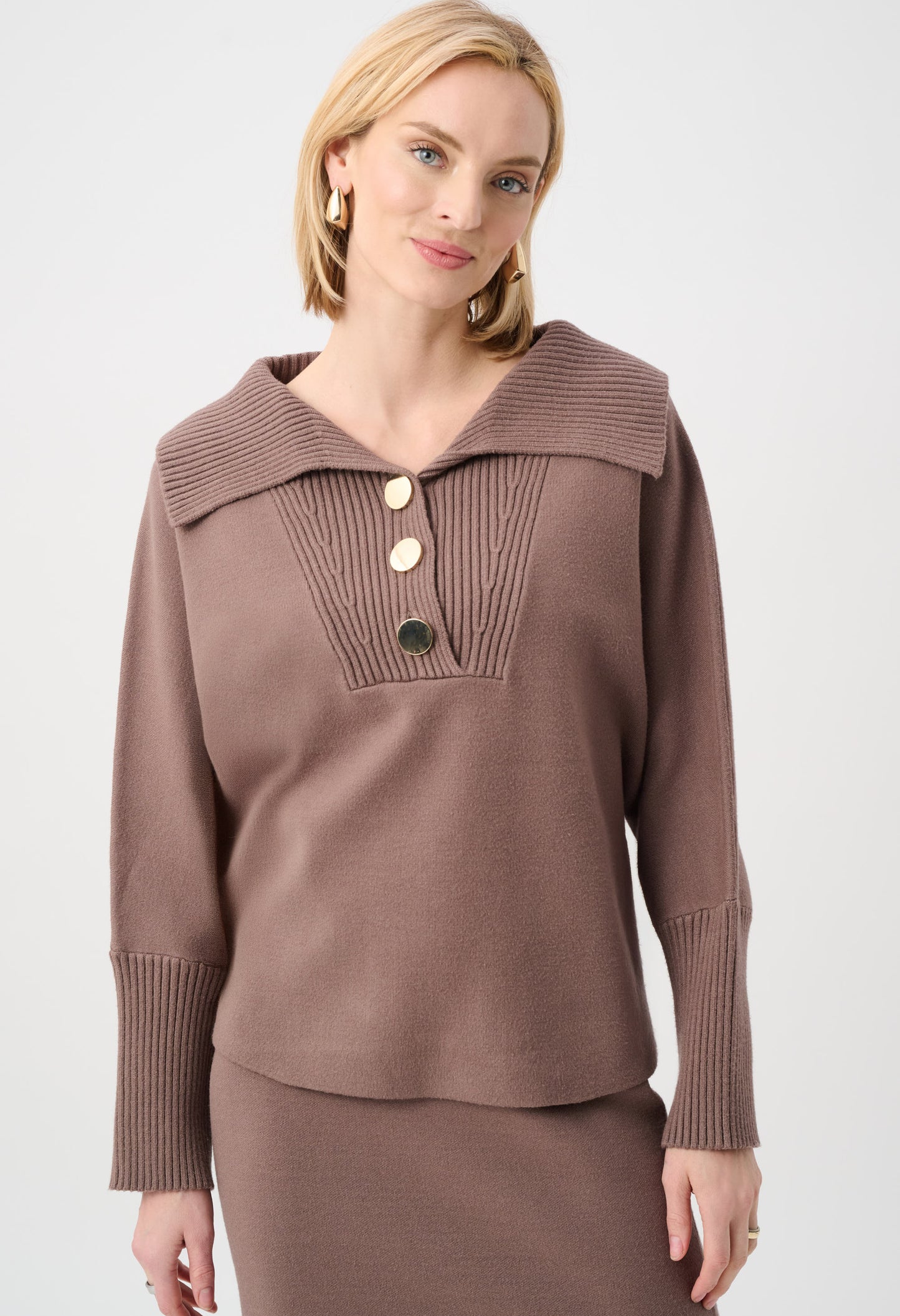 Button Detail Knit Jumper