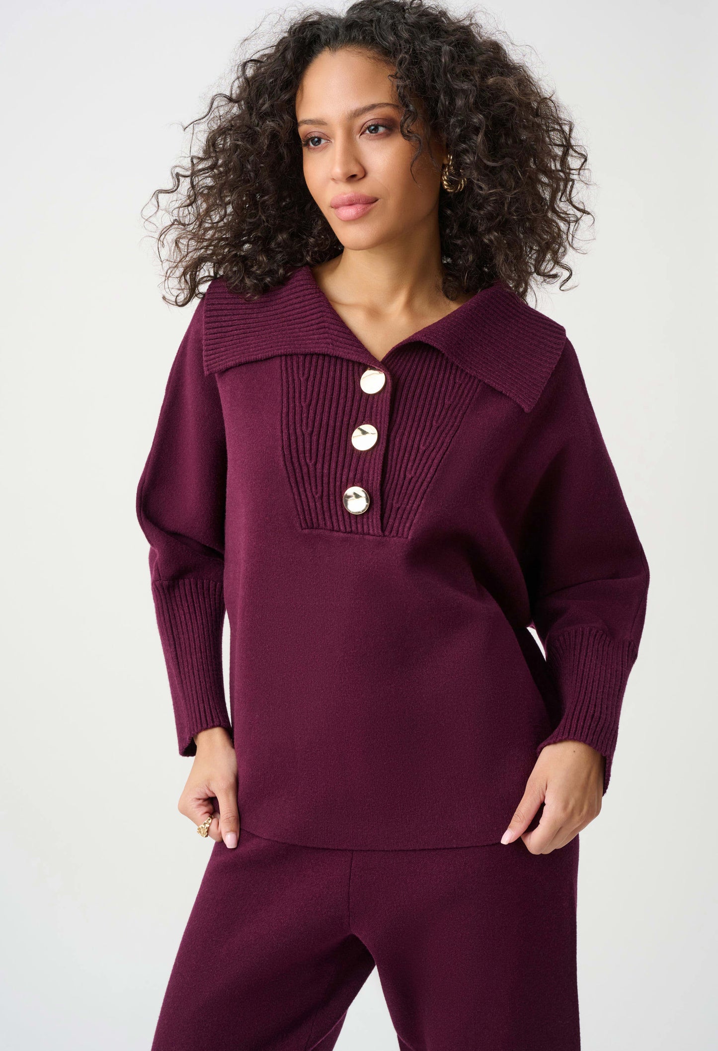 Button Detail Knit Jumper