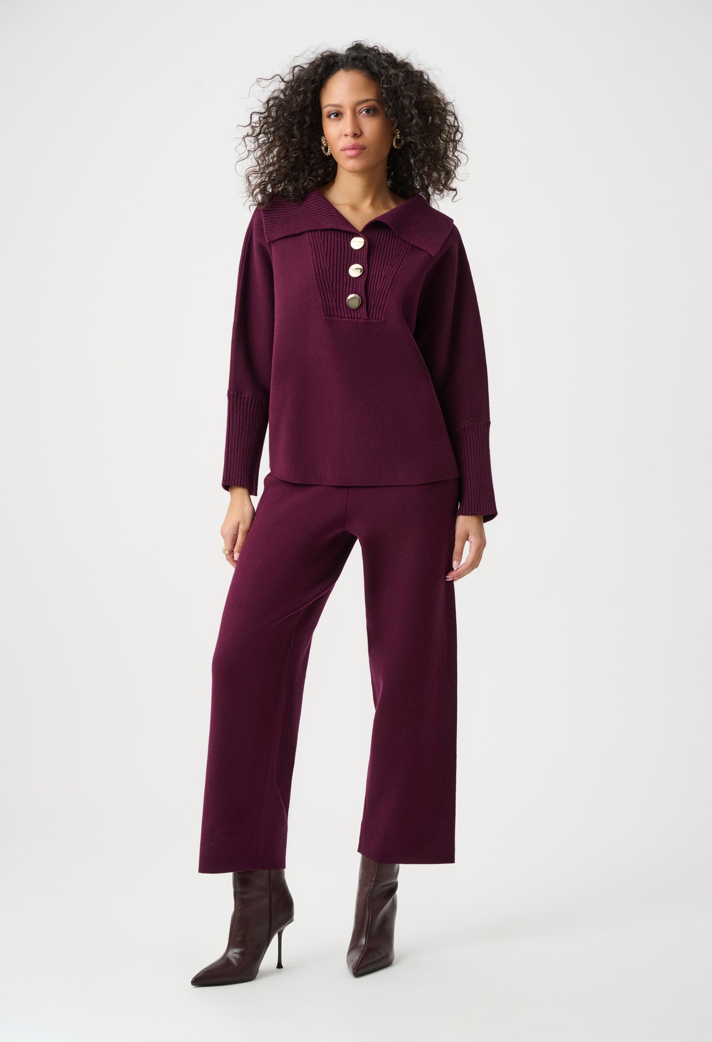 Button Detail Knit Jumper