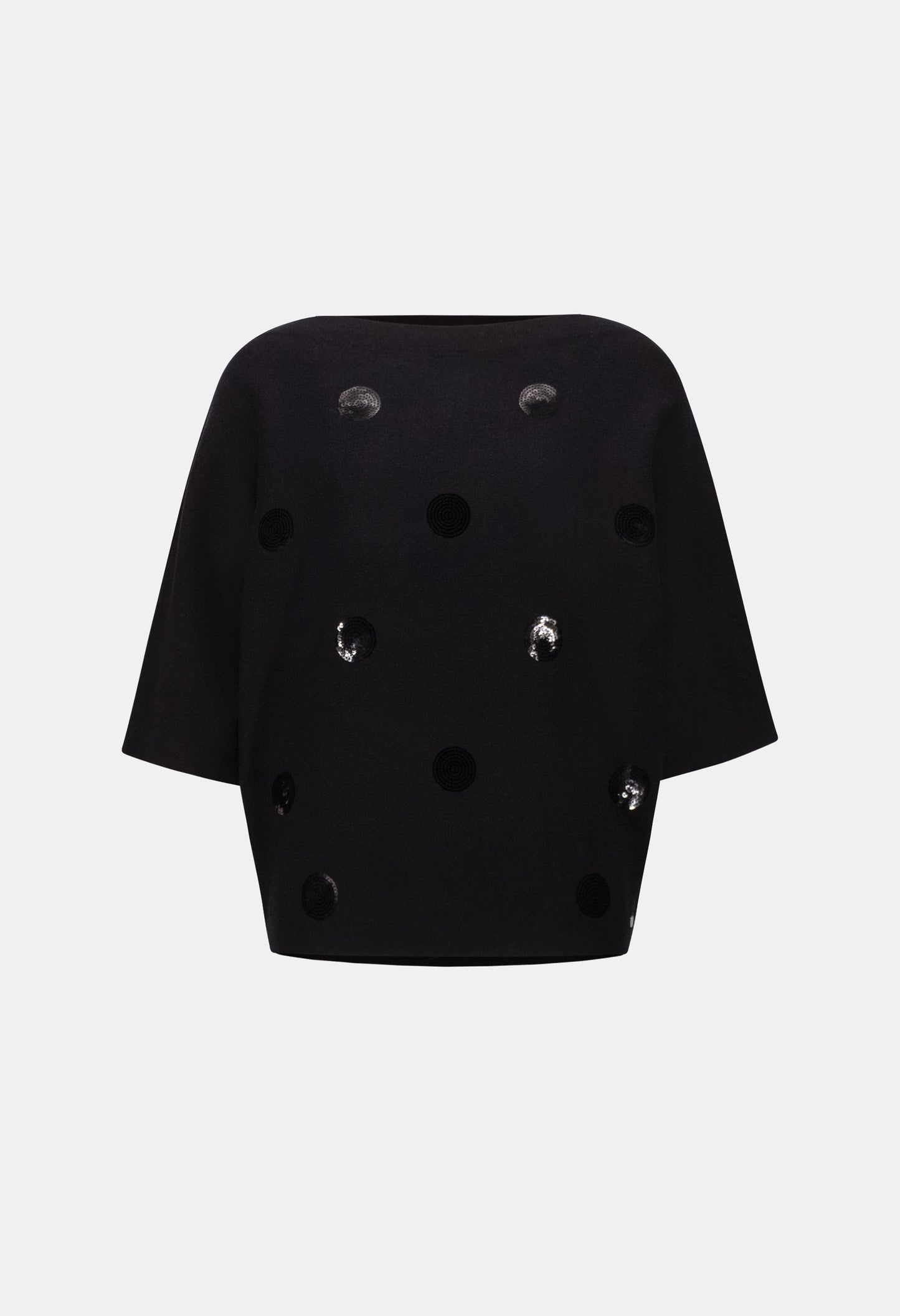 Embellished Polka Dot Pullover