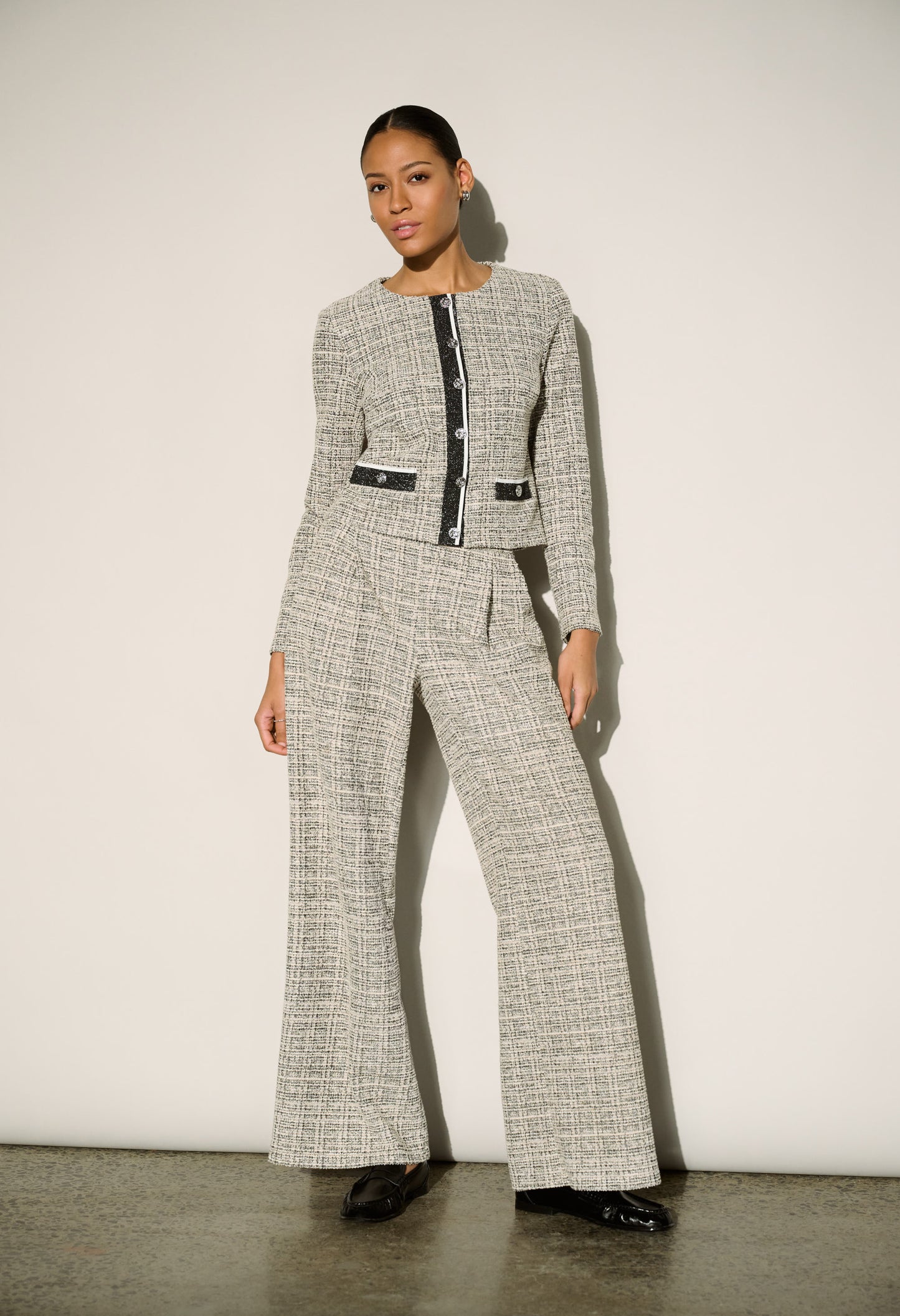 Plaid High-waisted Trousers