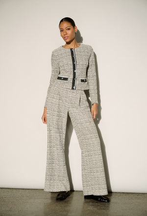Plaid High-waisted Trousers