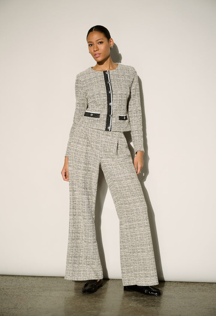 Plaid High-waisted Trousers