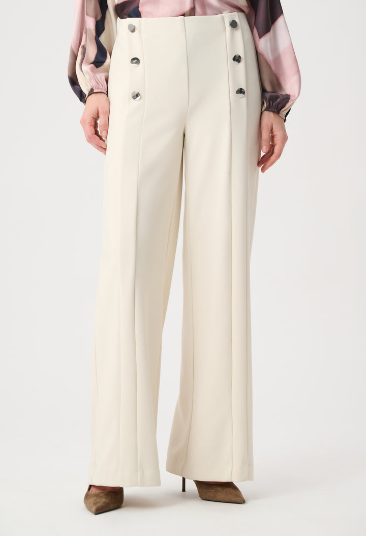 Formal Mid-rise Wide-leg Trousers