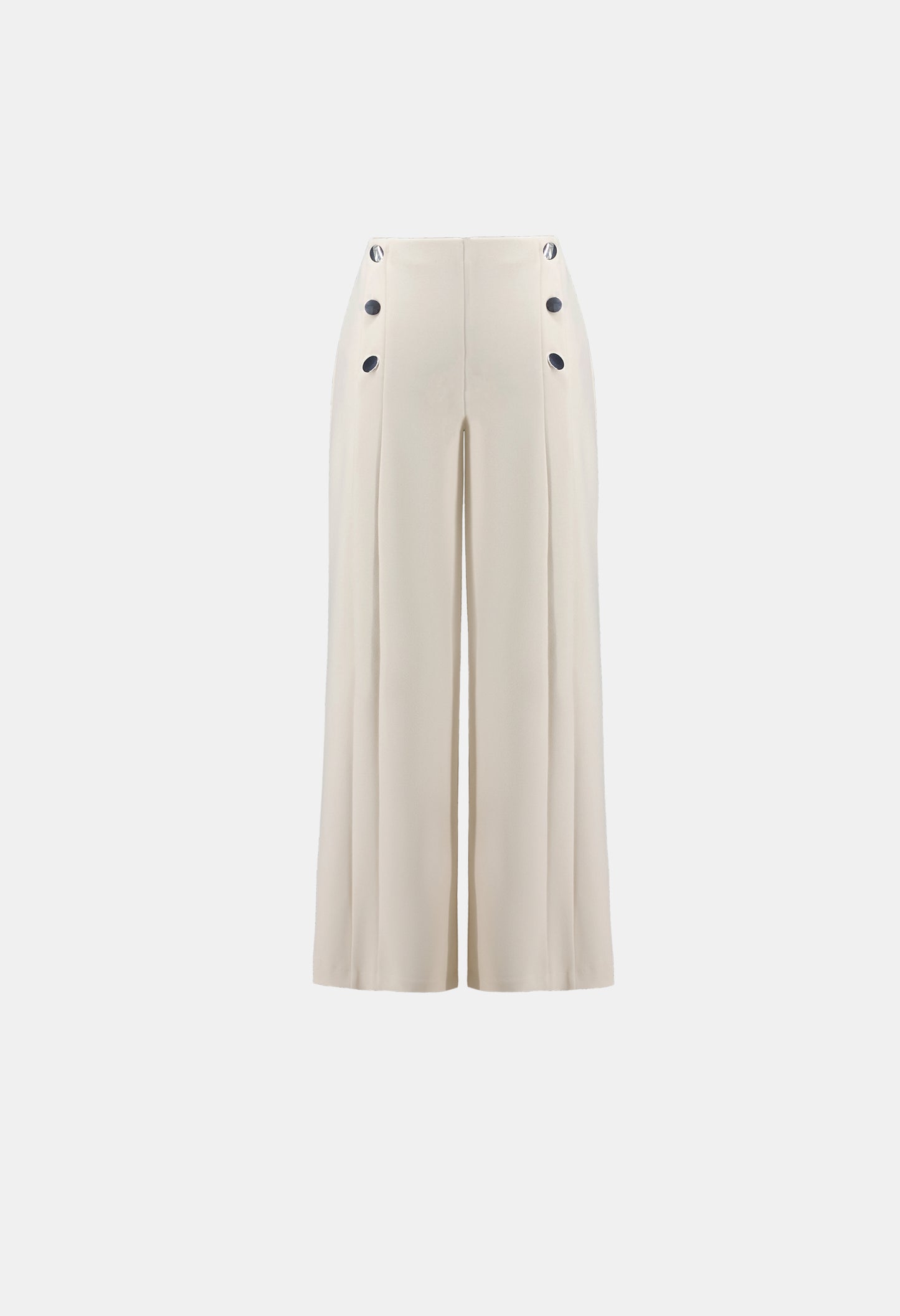 Formal Mid-rise Wide-leg Trousers