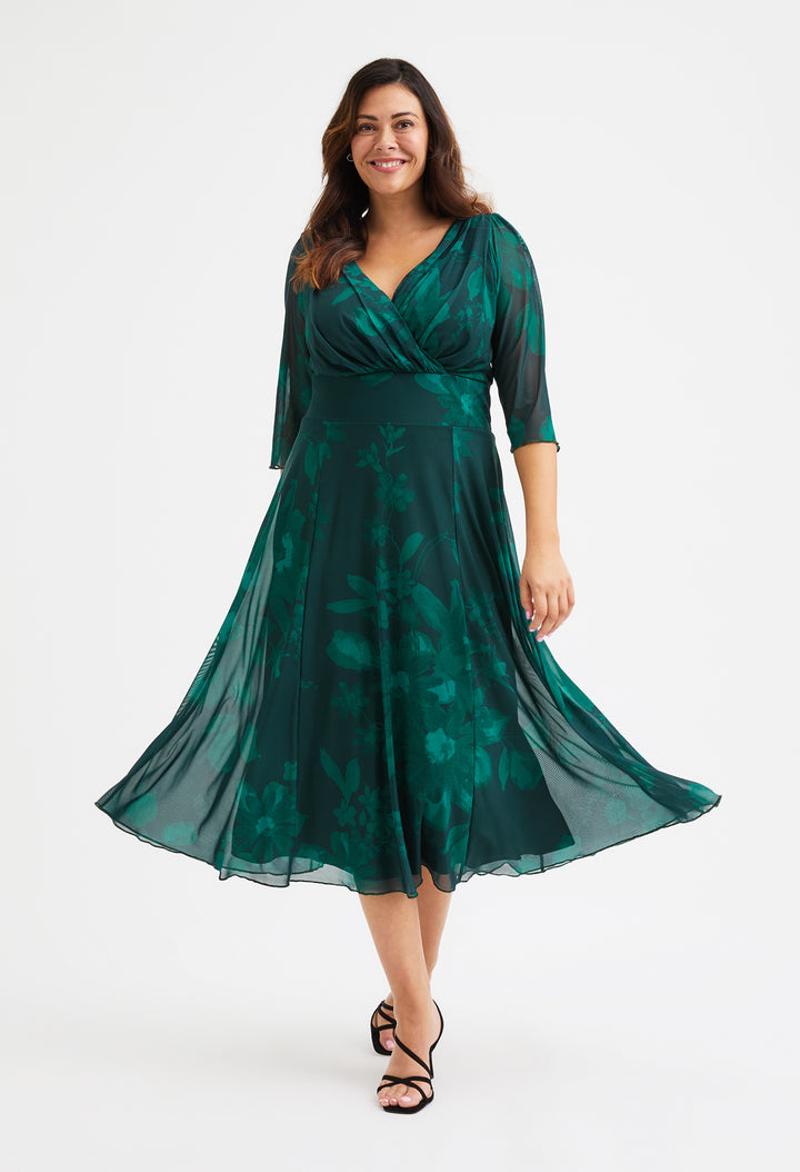 Helena Curve+ Midi Dress