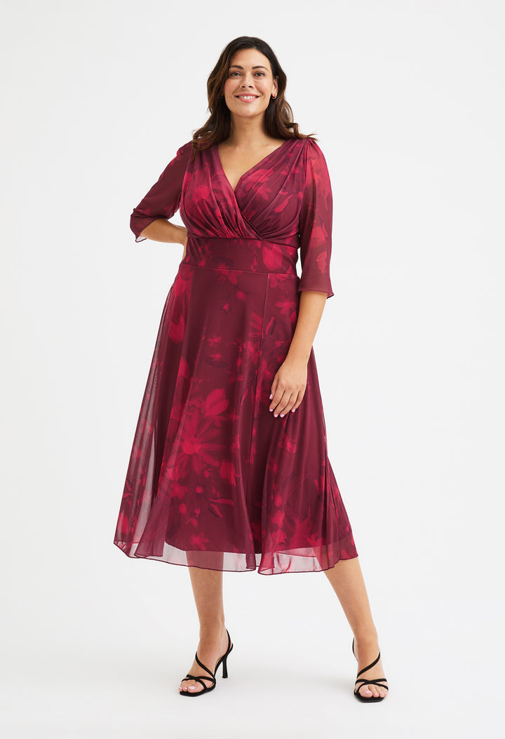 Helena Curve+ Midi Dress