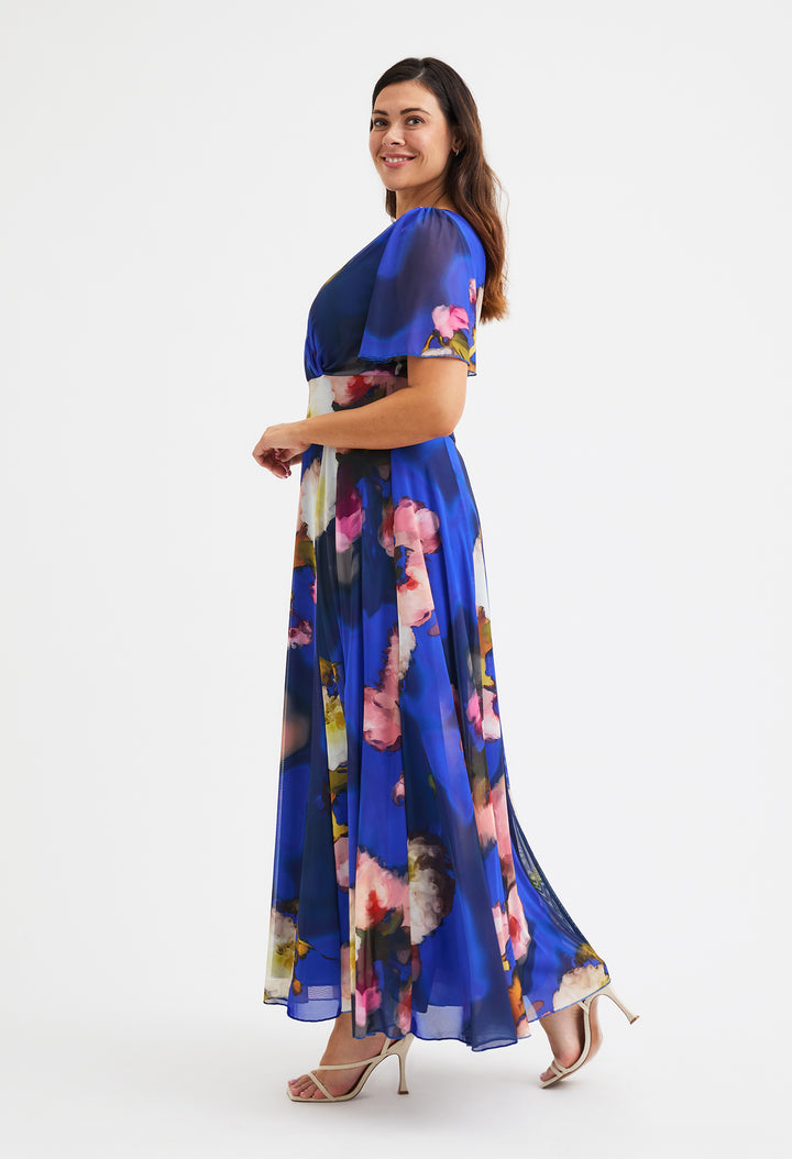Isabelle Curve+ Float Sleeve Maxi Dress
