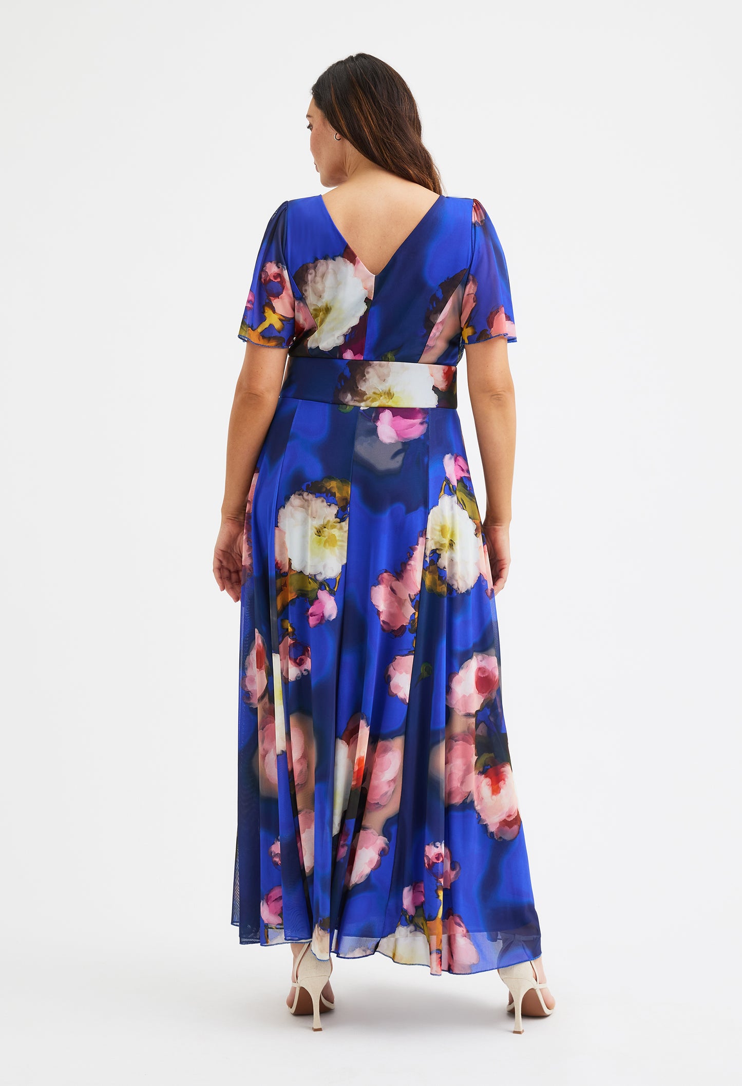 Isabelle Curve+ Float Sleeve Maxi Dress