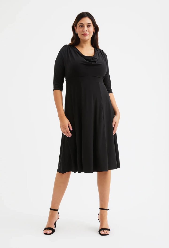 Cowl Neck '1940s' Dress