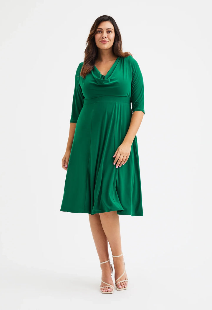 Cowl Neck '1940s' Dress