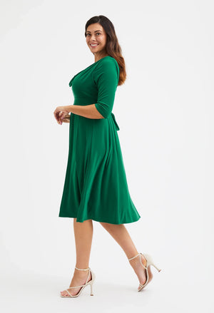 Cowl Neck '1940s' Dress