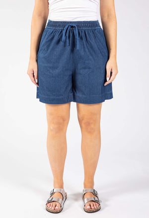 Pull On Denim Shorts