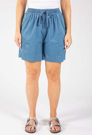 Pull On Denim Shorts