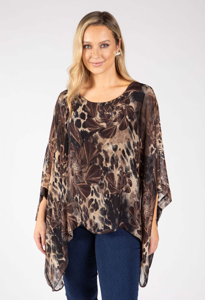 Leopard Silk Blouse