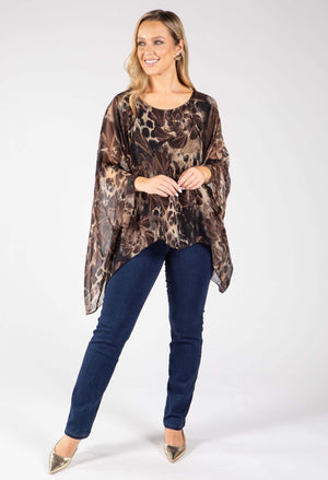 Leopard Silk Blouse