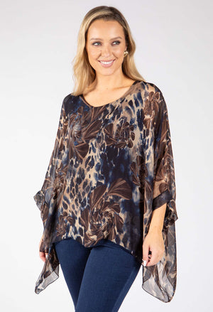 Leopard Silk Blouse