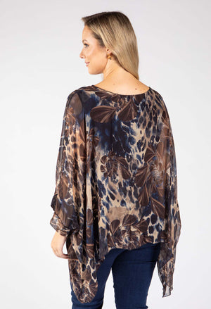 Leopard Silk Blouse
