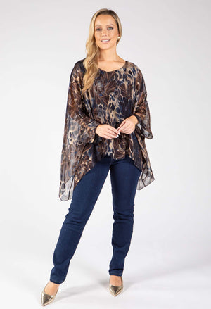 Leopard Silk Blouse