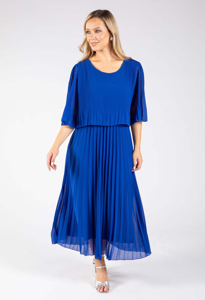 Plisse Pleated Pop Over Dress