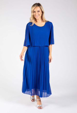 Plisse Pleated Pop Over Dress