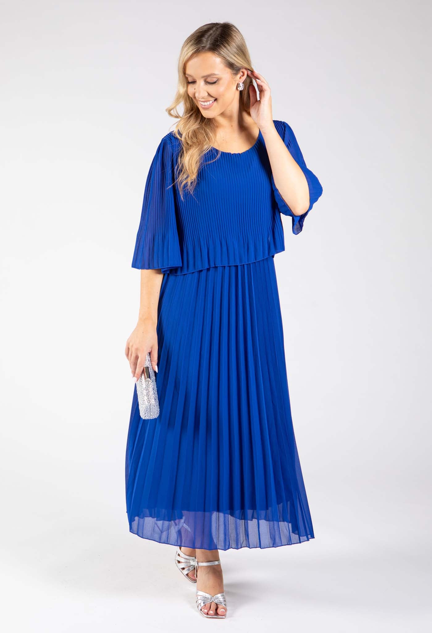 Plisse Pleated Pop Over Dress