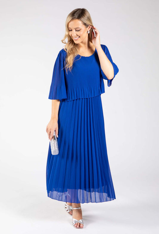 Plisse Pleated Pop Over Dress